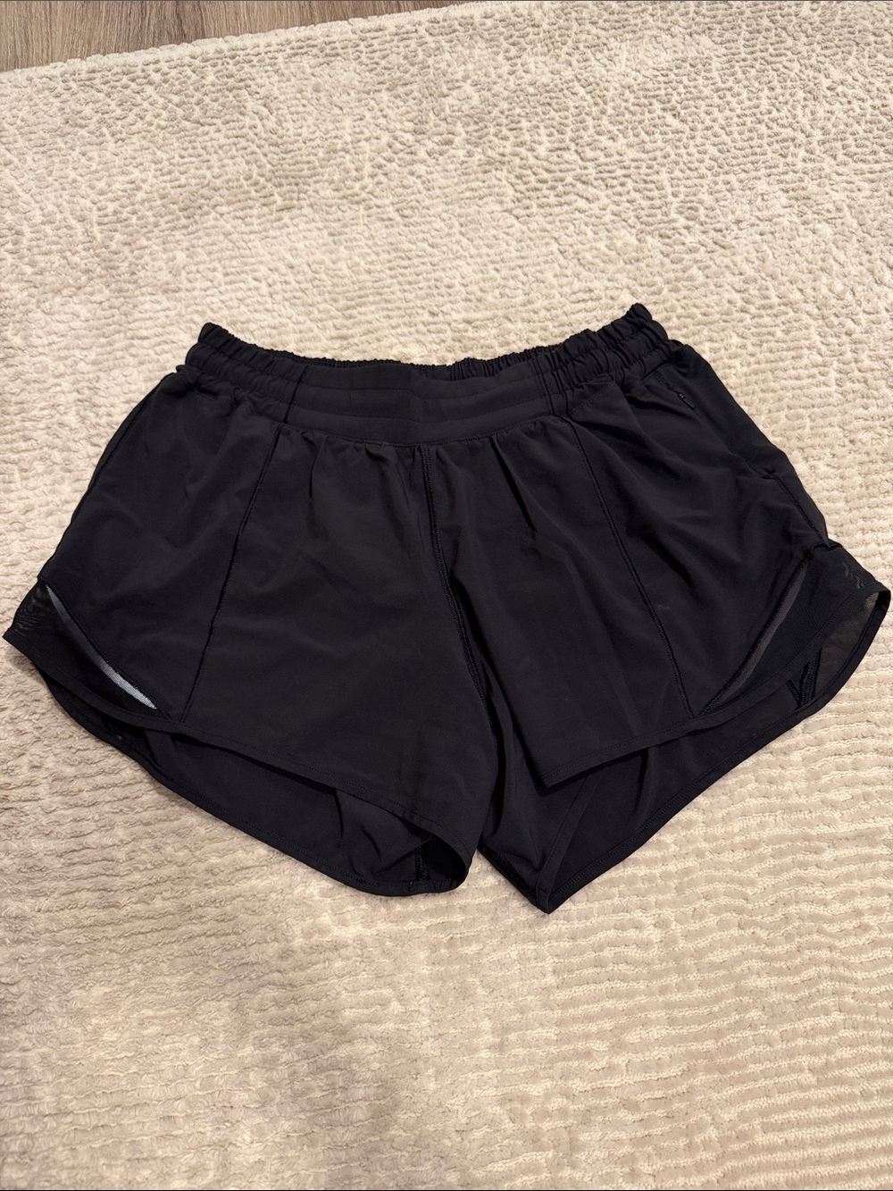 Black Lululemon Running Shorts size 8